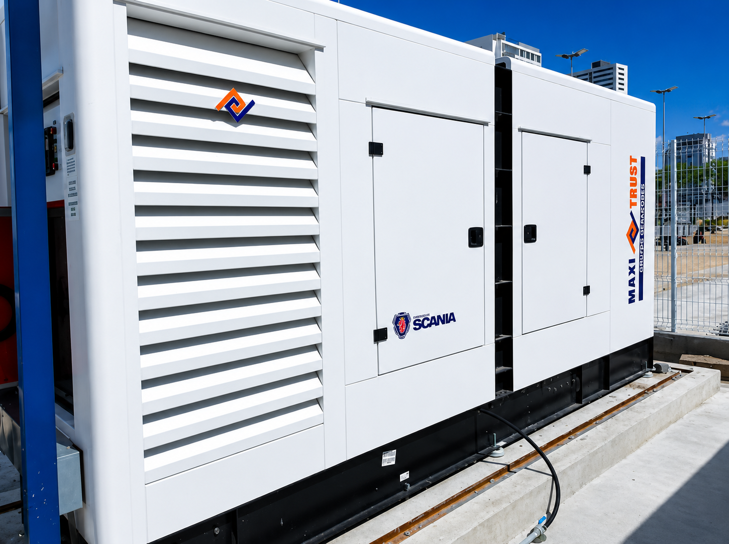 Grupo gerador Maxitrust instalado pela New Energy